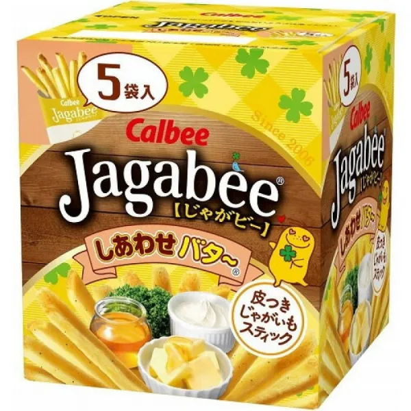 (주문 상품 납기 1 2주)Jagabee(그렇지만 비)행복 버터[5포대 들어가×12개](갈비)[과자]