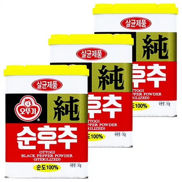 오뚜기 순후추 캔 50g X 12개 열대 향신료 고기 누린내 잡아줌 풍미 시즈닝 고기 소스 매운 조미 1 해당용량