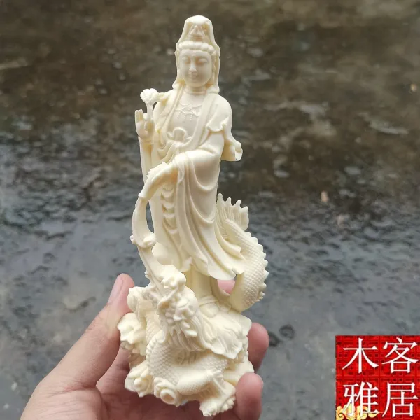 관음보살과 용 미륵 미니 불상 부처님상 불교용품, 관세음보살과용