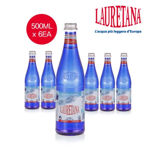 라우레타나 이태리 천연 탄산수 500ml X 6병 1