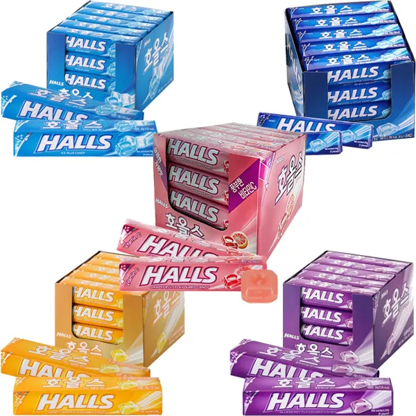 호올스 스틱34g(9T)x20개(1곽) 홀스/목캔디/금연사탕/halls, 09_호올스xs 멘톨12개