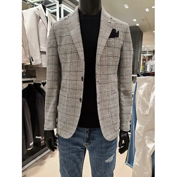 킨록 AK수원점 킨록 20 S/S 브이종강 매쉬 글랜체크 자켓 AKL IZJ90