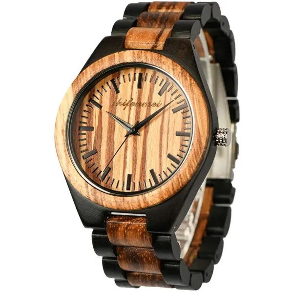 WOODEN 다발 내분비선 성신 생물 시계들 SHIFENMEI NATURAL 핸드메이드 WOOD WATCH ANALOG 일본인입니다 QUARTZ MOVEMENT WRIST 표준 M
