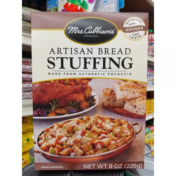 미세스 쿠비슨 Mrs. Cubbison's Artisan Bread Stuffing Seasoned 아티잔 브레드 스터핑 226g 2팩, 1개