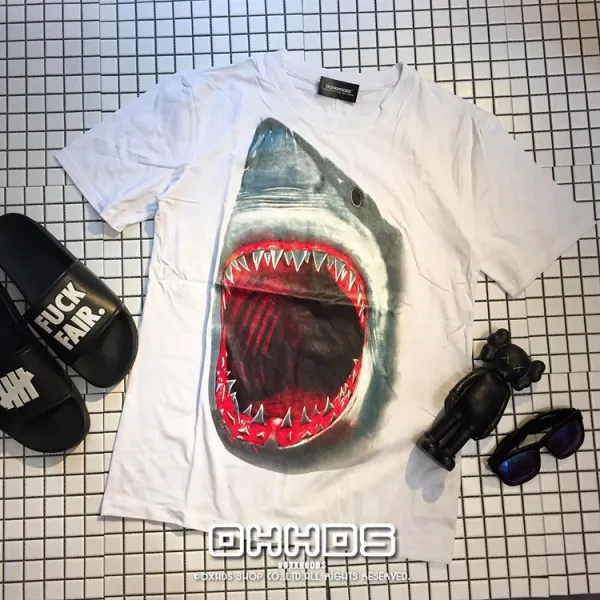 스트릿반팔티셔츠 사회 청년 패기 살인을 저지르다 고래 죠니 와이드 루즈핏 순면 코튼 여성 t셔츠 드렌드 1465941900