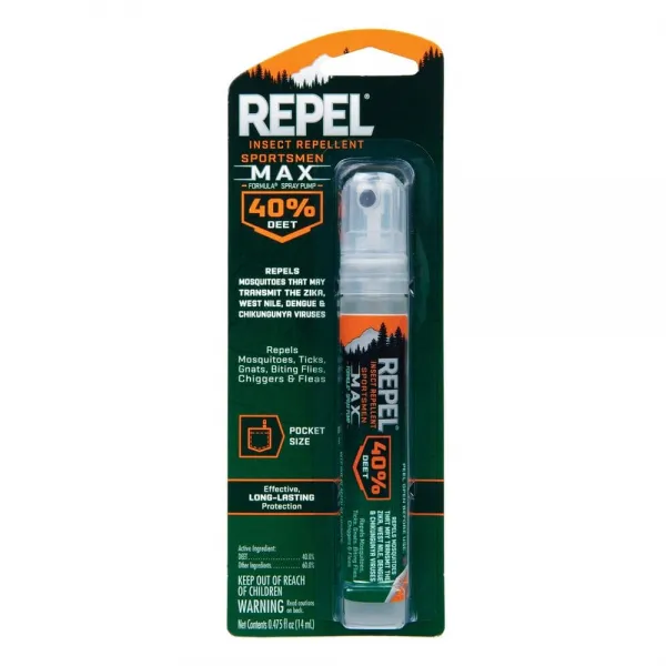 리펠 벌레 모기 기피제 스포츠맨 맥스 포뮬라 14ml 2팩 Repel Sportsmen Max Formula Insect Black, 단일상품