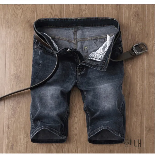 Qw 190627남성 빅 사이즈 데님 슬랙스여름캐주얼 바지 신상a03
