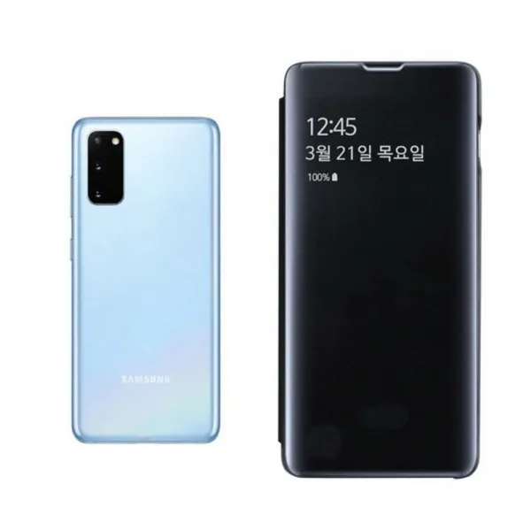 [바보사랑] 갤럭시S20 STAR 클리어 S뷰커버 (SM-G981), 색상선택:와인, 상세 설명 참조