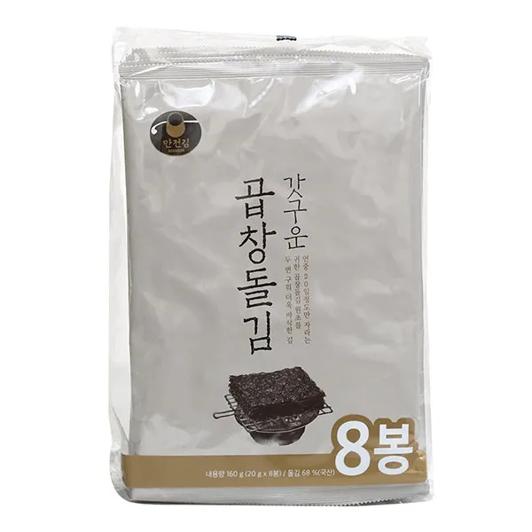 만전김 갓구운 곱창돌김 20g X 8봉 Seasoned Laver 단일상품