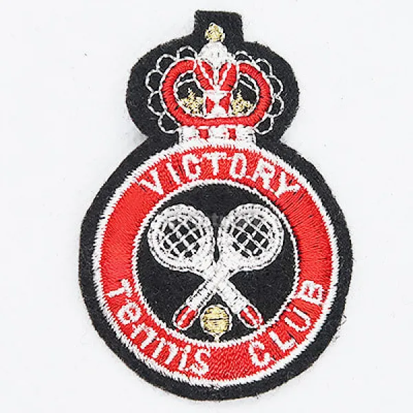 테니스 클럽 스쿨룩 와펜 자수 패치