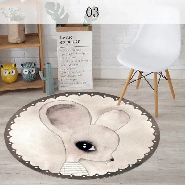 뉴타임즈3 북유럽 원형융단 유럽식융단 침실융단 융단 쿠션 쿠션 둥근쿠션 거실 흔들의자 방석 Xt19 A17 03