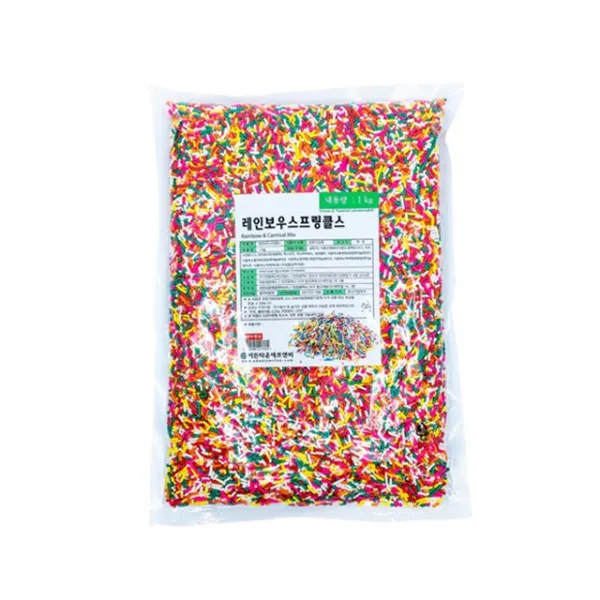 이든타운 레인보우 스프링클스, 1kg, 1개