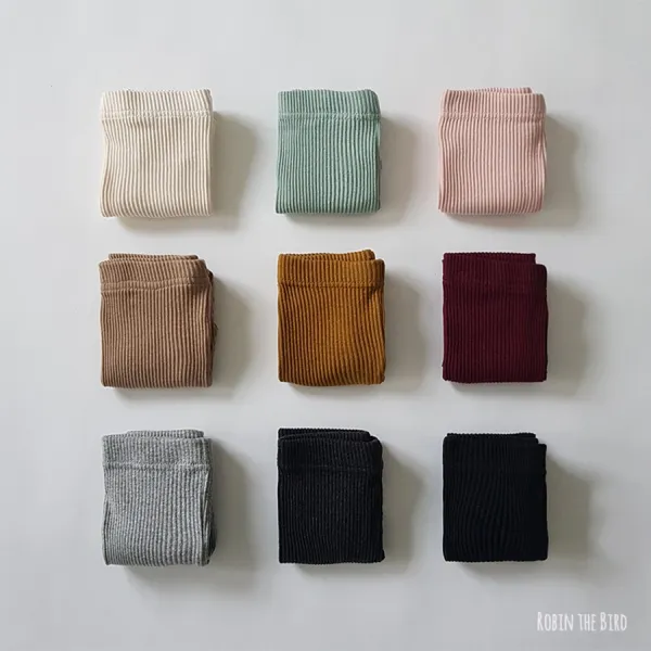 가을 유아 아기 골지레깅스 여아 남아