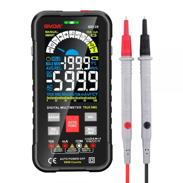 GVDA gd128 멀티테스터기 스마트멀티미터자동범위1000v10a