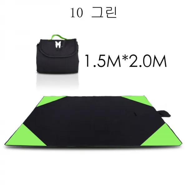 뉴타임즈11 캠핑방석 캠핑매트 야외 소풍 쿠션 휴대용 가을 소풍을 갈 때 접을 수 있는 방수 쿠션 XT19 A10, 10 그린
