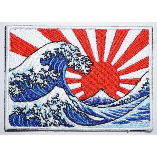 해외WAPPEN-YA DONGRI [일본 수입] 100% 자수 버클로 패치 호쿠사이 가츠시카 우키요에 A0225 PROD1510017