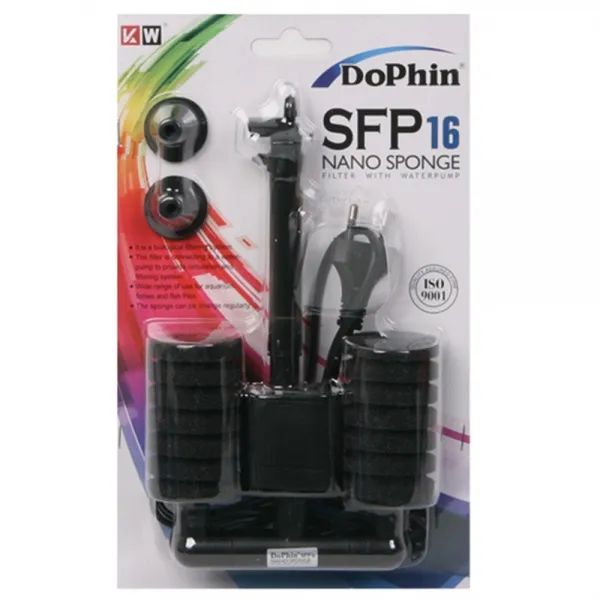 돌핀 무소음/나노스펀지/SFP-16/쌍기여과기/모터일체형, 1개