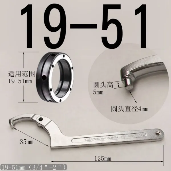 월아 다미 융통성 있게 묘사하다 반원형 탈착 조절가능 판손잡이 너트, 월아 판손잡이 19-51 둥근코