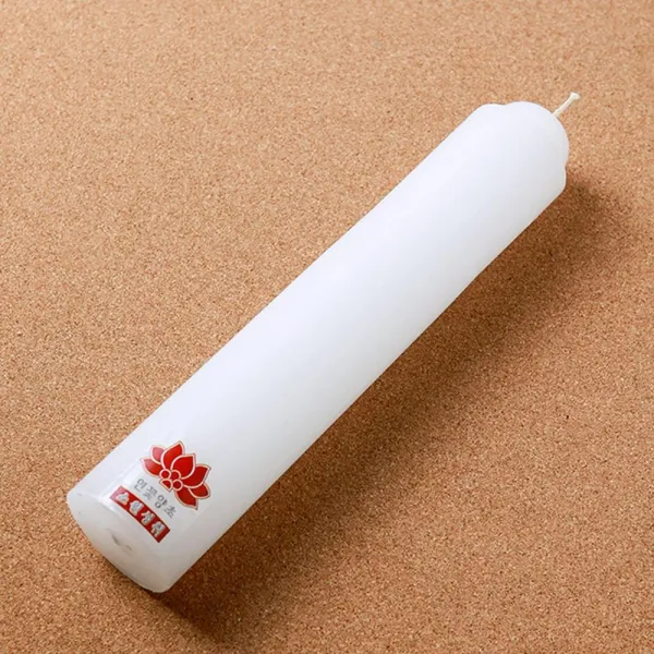 제수 제사 불교용초 밀초 24x4.8cm /2p 일반양초 집회