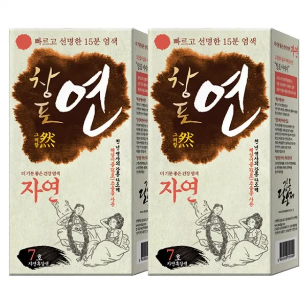 JW중외제약 창포연 헤어칼라 크림, 2개, 7호