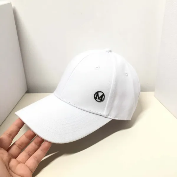 REDLIFO 남여공용 볼캡 프랑스 오리지날 M로고 챙 스냅백 남녀 화이트 블랙 캡