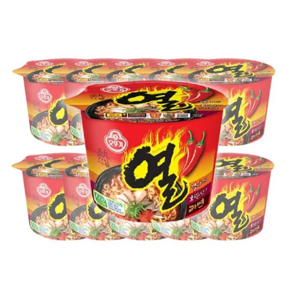 오뚜기 열라면 큰컵 10개간편식 컵라면 간편아침식사 간편식사 혼밥, q본상품선택q