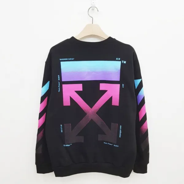 오프화이트 그라데이션 기모 맨투맨