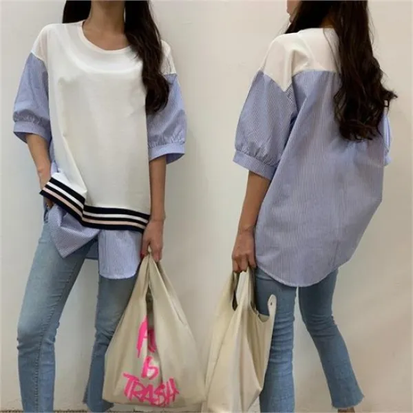  강물처럼 Bs 바우스트라이프셔츠5318h904 빅사이즈