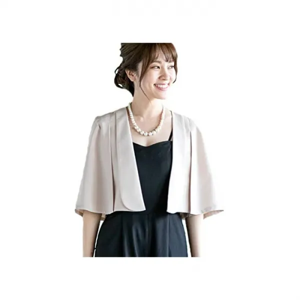 AUNI (아우니이) [아우니이] 파티 볼레로 재킷 외투 소매 정장 쟈레로 겉옷 체형 커버 레 갈리아 여성 불렸 피로연 이차 예쁘게 2020 외출 가디건 턱시도 입학식 입원 퇴원 졸업 入卒 입