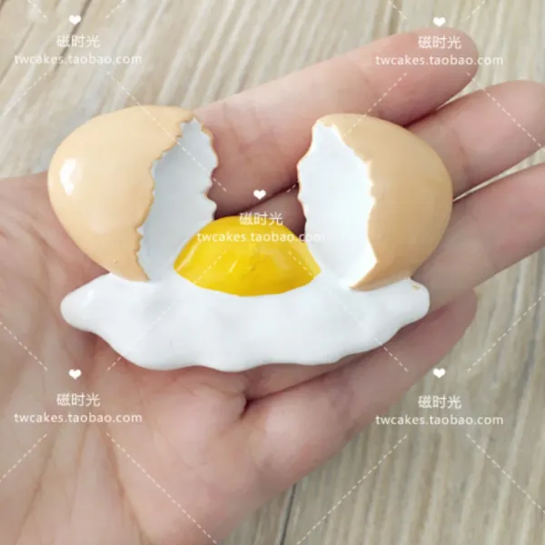 [48위안 무료배송] 유럽수출 계란후라이 치즈우유 냉장고 자석 마그네틱 스티커, 껍질 벗긴 달걀의 평균 분담금.