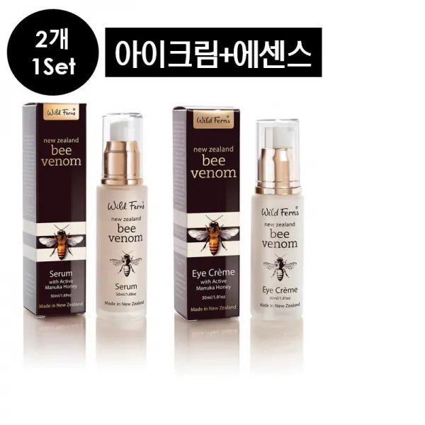 와일드펀스 봉독 펩타이드 아이크림& 볼륨 에센스 2종세트, 1set, 77g