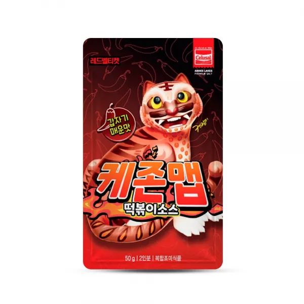 케존맵 떡볶이 소스 갑자기 매운맛, 처음부터 알맞은 맛 소스 50g(보통맛)