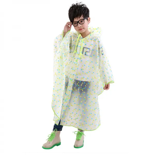 강적아동비옷투명대모자챙 PVC 방풍비피 남아동 녀동학생 만화 귀여운 만또우의비옷 sd-232 하늘색 L, 단일상품