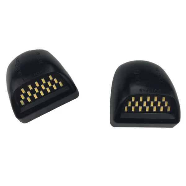 FWT 시보레 눈사태 2007-2013 년을위한 2X 49X43mm / 1.92X1.69 인치 차 LED 번호판 꼬리표 빛, 검은