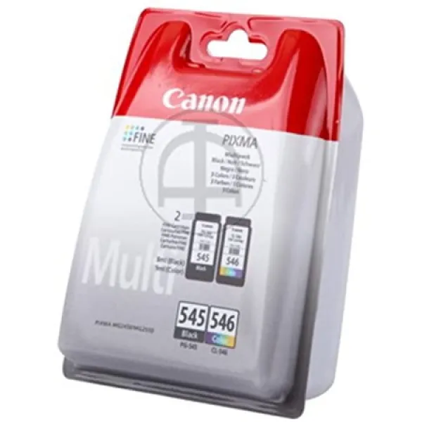 Canon 2 X 8287 B 005 8287B005 PG-545 CL 546 PG545 CL-546 정품 검정 시안 마젠타 노랑 잉크 카, 상세 설명 참조0, Black