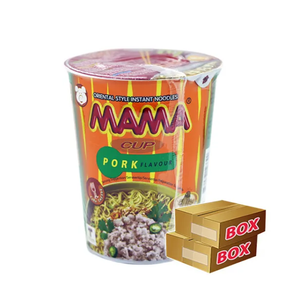 태국컵라면 마마 컵 포크 플레이버 돼지고기 MAMA 박스 70G X 12EA, 단일상품