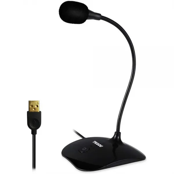 by TKGOU 컴퓨터 용 USB 마이크-음소거 버튼이있는 플러그 앤 플레이 녹음 마이크-PC 노트북 Mac ps4와 호환-YouTube Skype 게임 팟 캐스트 (1.5m 5ft)에 적합, 단일상품