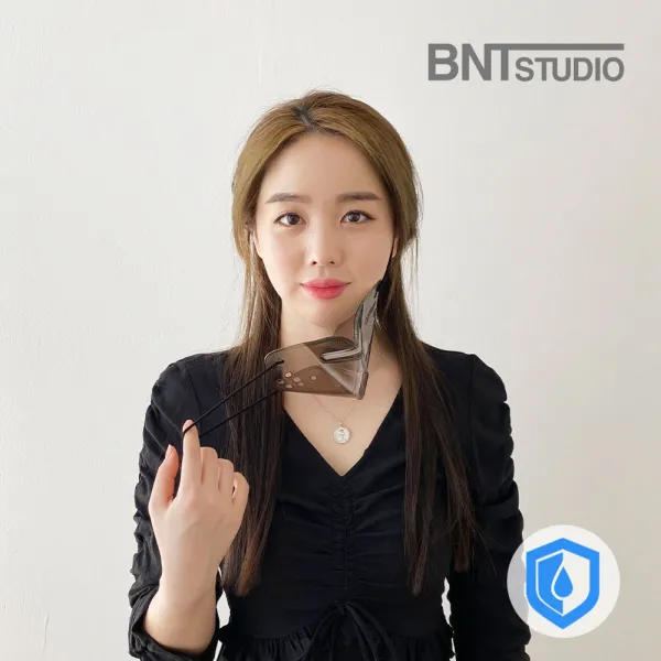 [비엔티스튜디오] 연예인 3D 방수 립뷰 립리딩 목욕탕 사우나 물놀이 클리어 반투명 블랙 투명 마스크