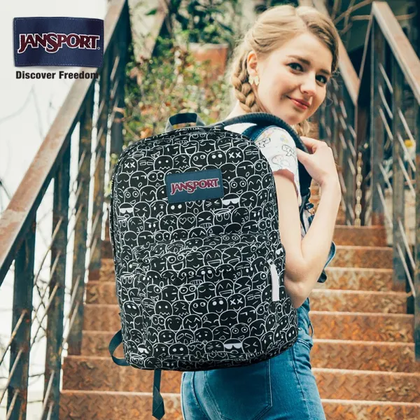 반항적인 표정 box/JanSport jestber T50149J 캐주얼 25l 남녀 학생 백팩(5843)