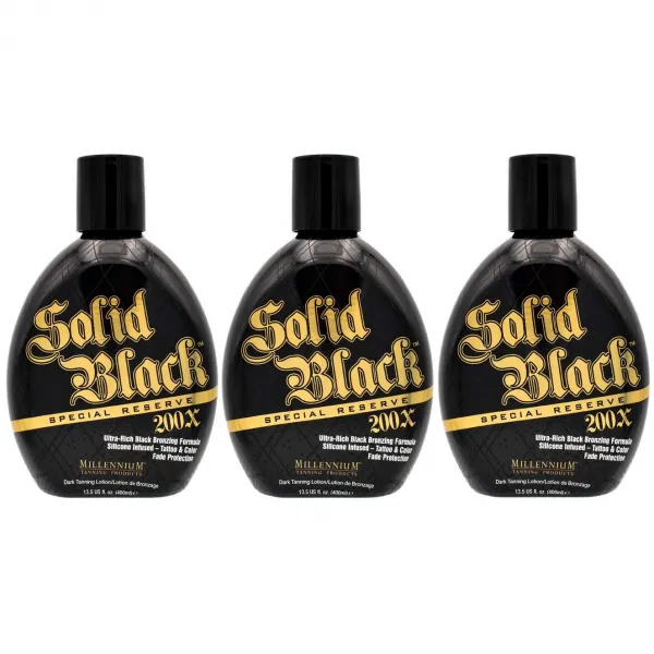 밀레니엄태닝 SOLD BLACK 특별 매장량 200x Ultra Rich Black Bronzer 400ml 3병, 1개