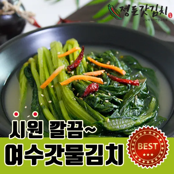 여수정든갓김치 시원한 물김치 갓물김치 갓김치 동치미 3kg, 1개