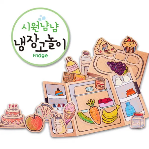 (3개묶음)종이생각 감성놀이 시원냠냠 냉장고놀이 저렴 멀티 에이에스 JJCOR 새로운 신속 용품점 생활잡 HABBI