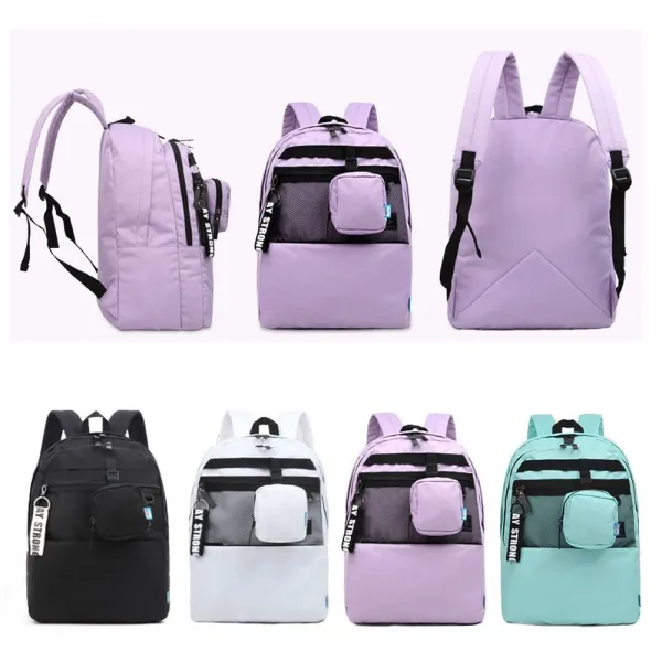 여학교 학생 남학교 학생 학교 학교등가방 백팩 가방 mini compact 파우치 패션 등가방 백팩