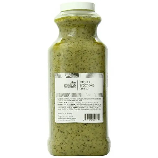 The Gracious Gourmet Lemon Artichoke Pesto 76-Ounce, 1
