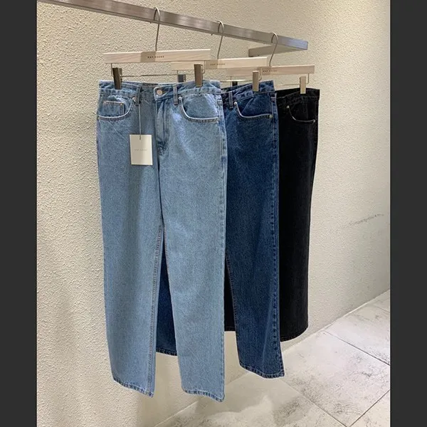 남자 Wh 세미 와이드 데님 청바지 3컬러