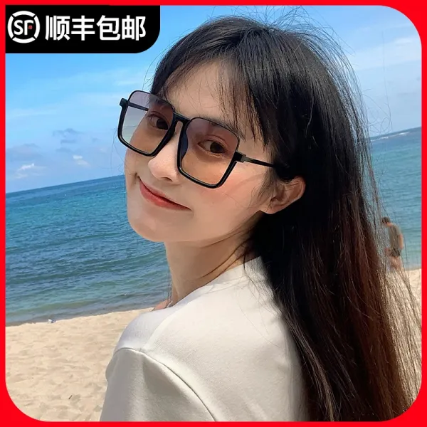 샤샤랜드 스타일선글라스 티 색깔 여성 트렌드 얼굴 슬림핏 인싸템 틀 스퀘어 스타일리시 스트리트