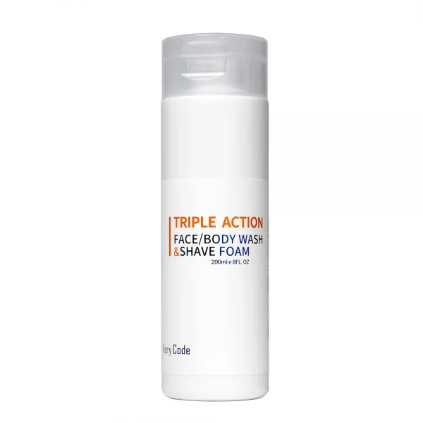 베리코드 트리플액션 200ml 세안 바디워시 쉐이빙폼을 한번에, 1개