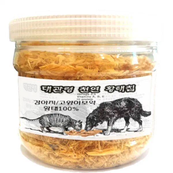 수제명가 국산 황태슬라이스120g 고양이 동결건조간식, 1개, 황태