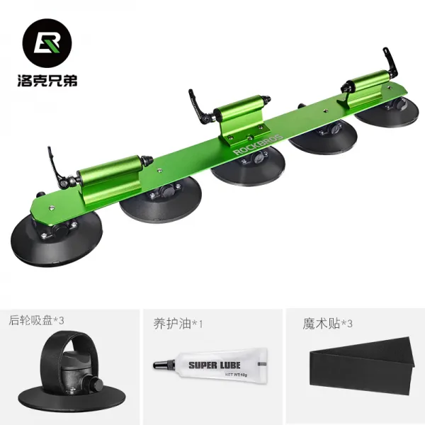 자전거 차량 거치대 차량용 자전거 거치대 뒷짐걸이 카풀 단차 뒤 트렁크 세단 SUV록 형제 산악 자전거 도로 자전거 지붕 자전거 랙 흡입 컵 형 자동차 자동차 운반 프레임 진공 흡착, 3 색 자동차 버전은 자동차 페인트를 손상시키지 않으면 서 녹색이며 신속하게 설치할 수 있습니다.개