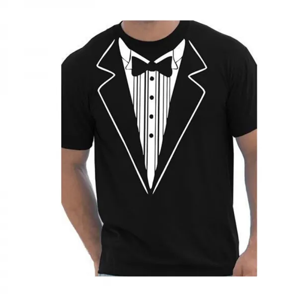 2018 tuxedo fancy dress 재미 있은 망 t 셔츠 여름 상표 의류 적당 남자의 t 셔츠 인쇄 harajuku tshir